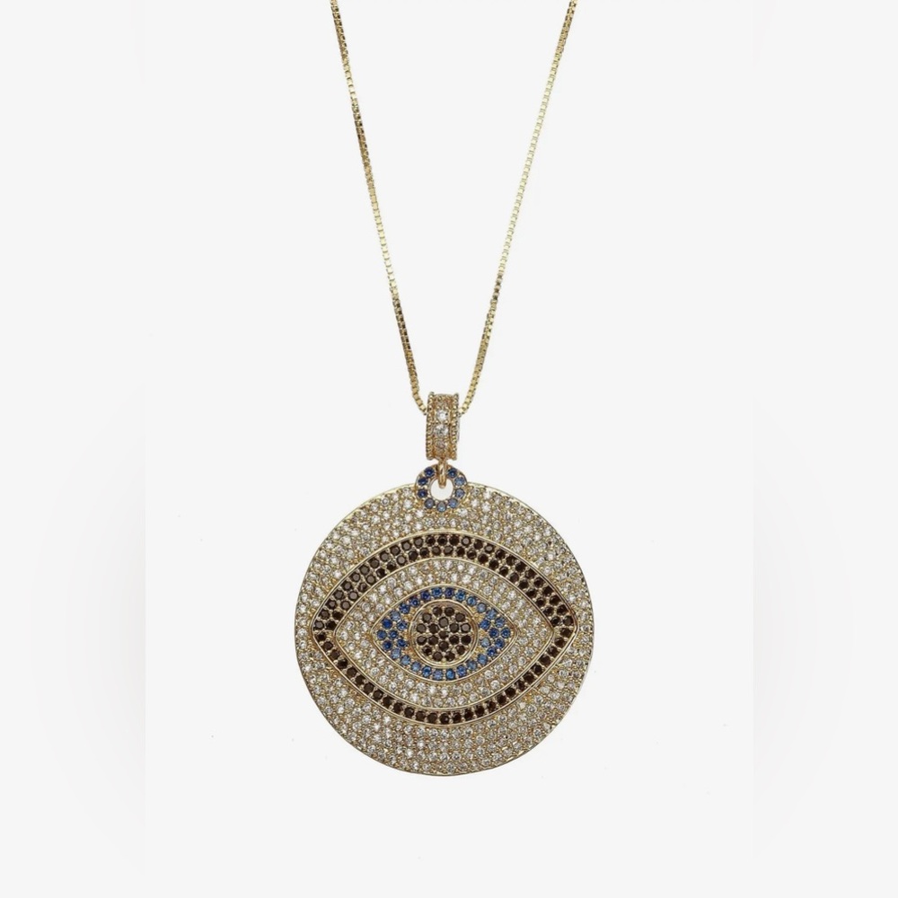 Roya Evil Eye Necklace by Eye Candy BNWT